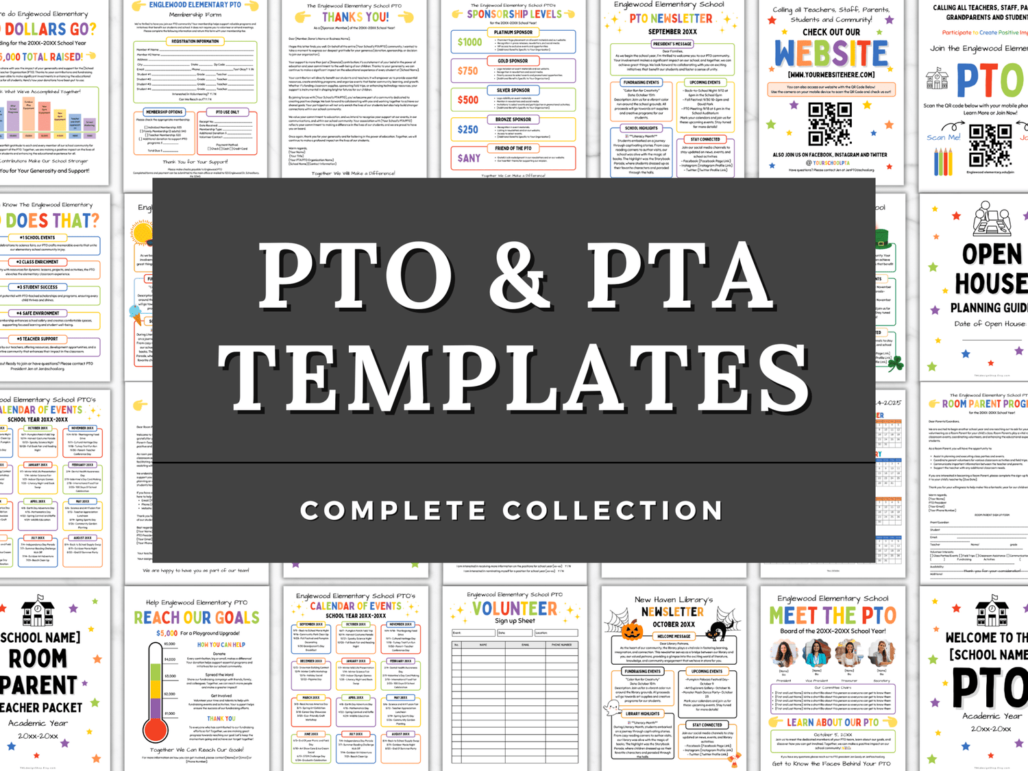 PTO and PTA Templates