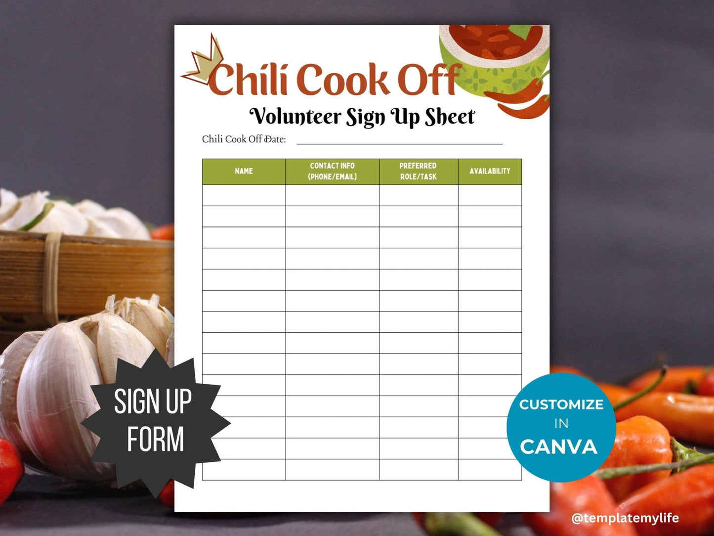 chili-cook-off-volunteer-sign-up-sheet-flyer-template-template-my-life-tml-design for Free Printable Chili Judging Sheet Chili Cook off Volunteer Sign Up Sheet Flyer Template – Template My Life | TML Design for Free Printable Chili Judging Sheet