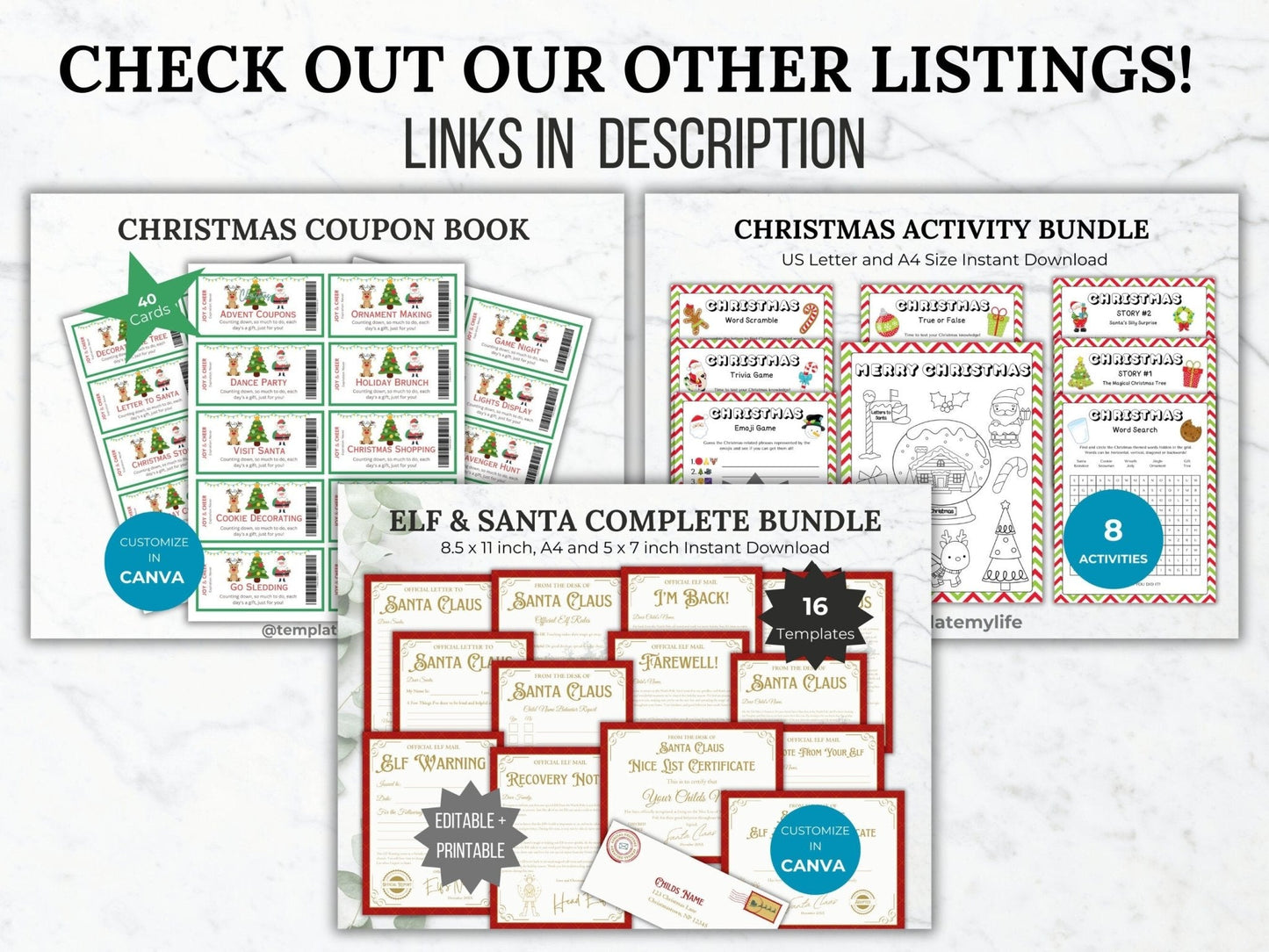 Christmas Coupon Book Printable Christmas Gift for Significant Other