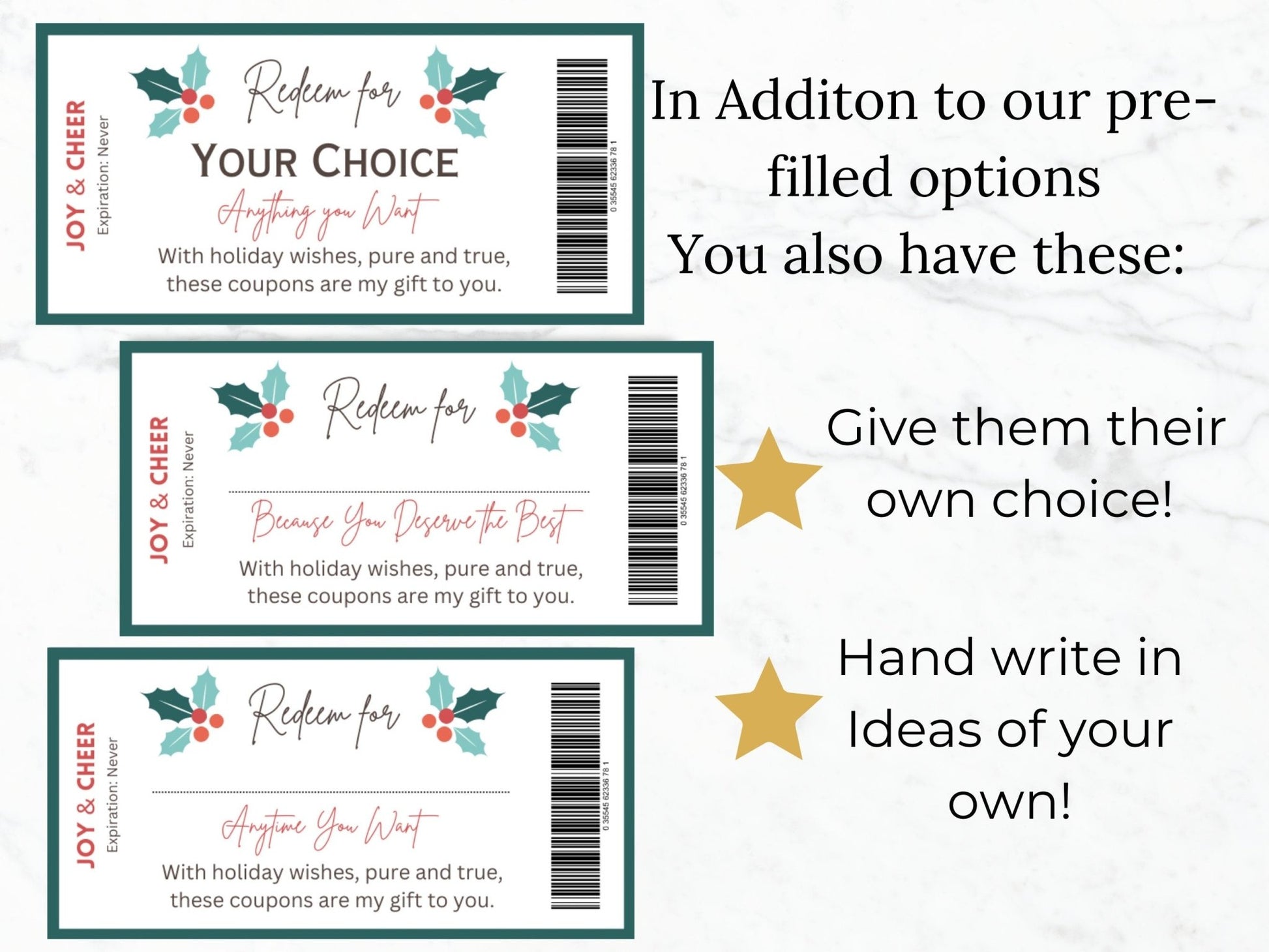 Holiday Coupon Book for Mom Printable Christmas gift idea for girlfriend coupon gift Christmas coupon template boyfriend coupon book for him