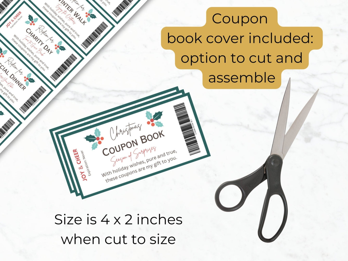 Christmas Coupon Book Printable Christmas Gift for Significant