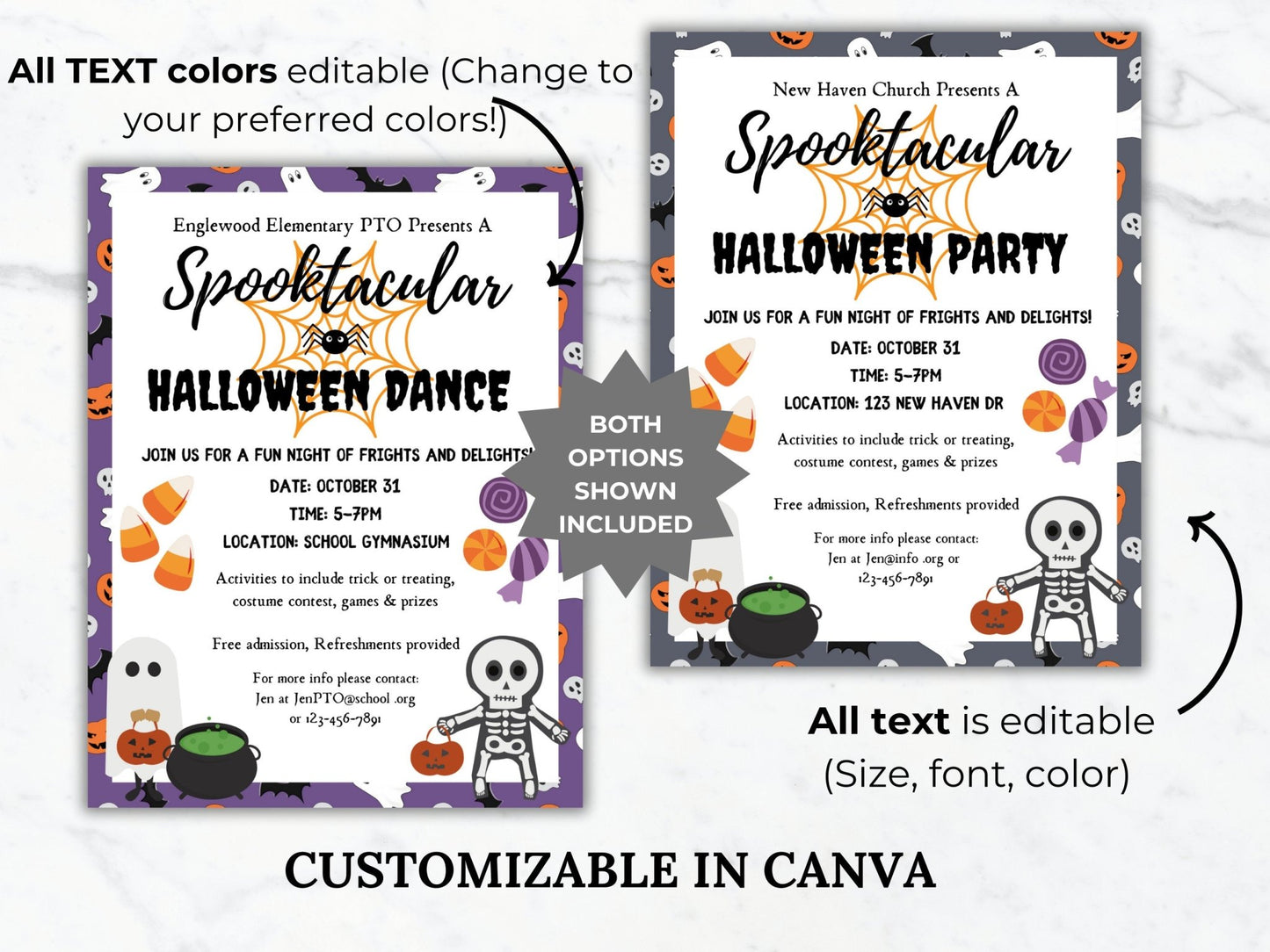 Halloween Dance Invite Flyer Template