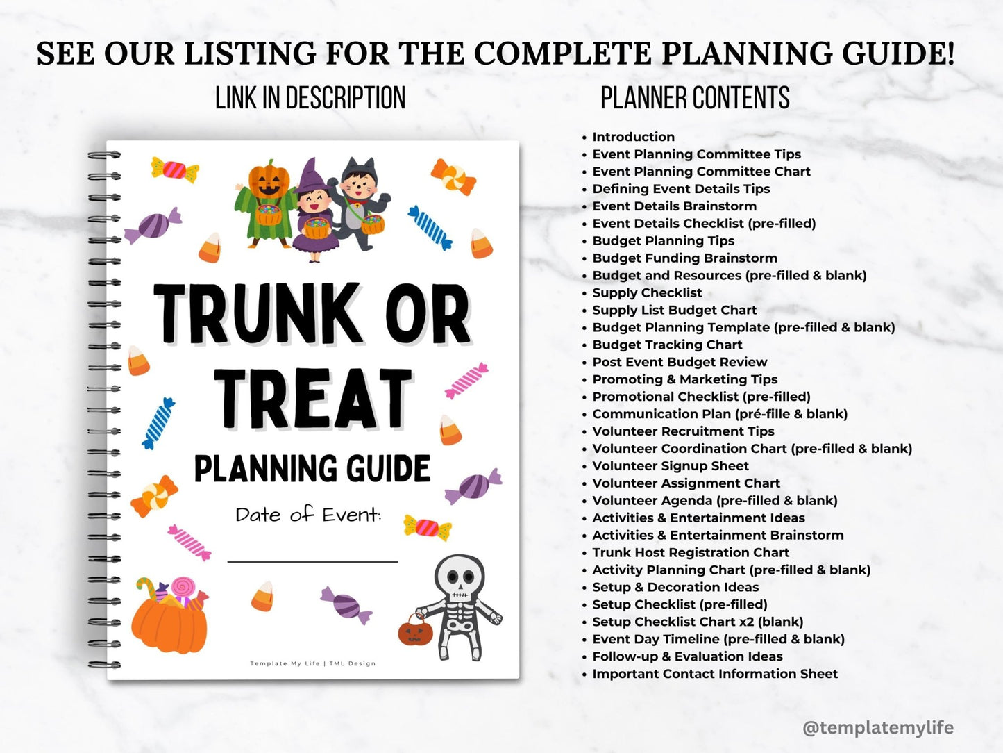 trunk or treat planning guide printable